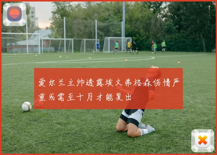 爱尔兰主帅透露埃文弗格森伤情严重或需至十月才能复出